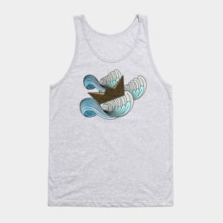 Paper boat Tank Top